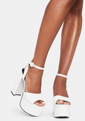 Ivory Space Angel Platform Heels