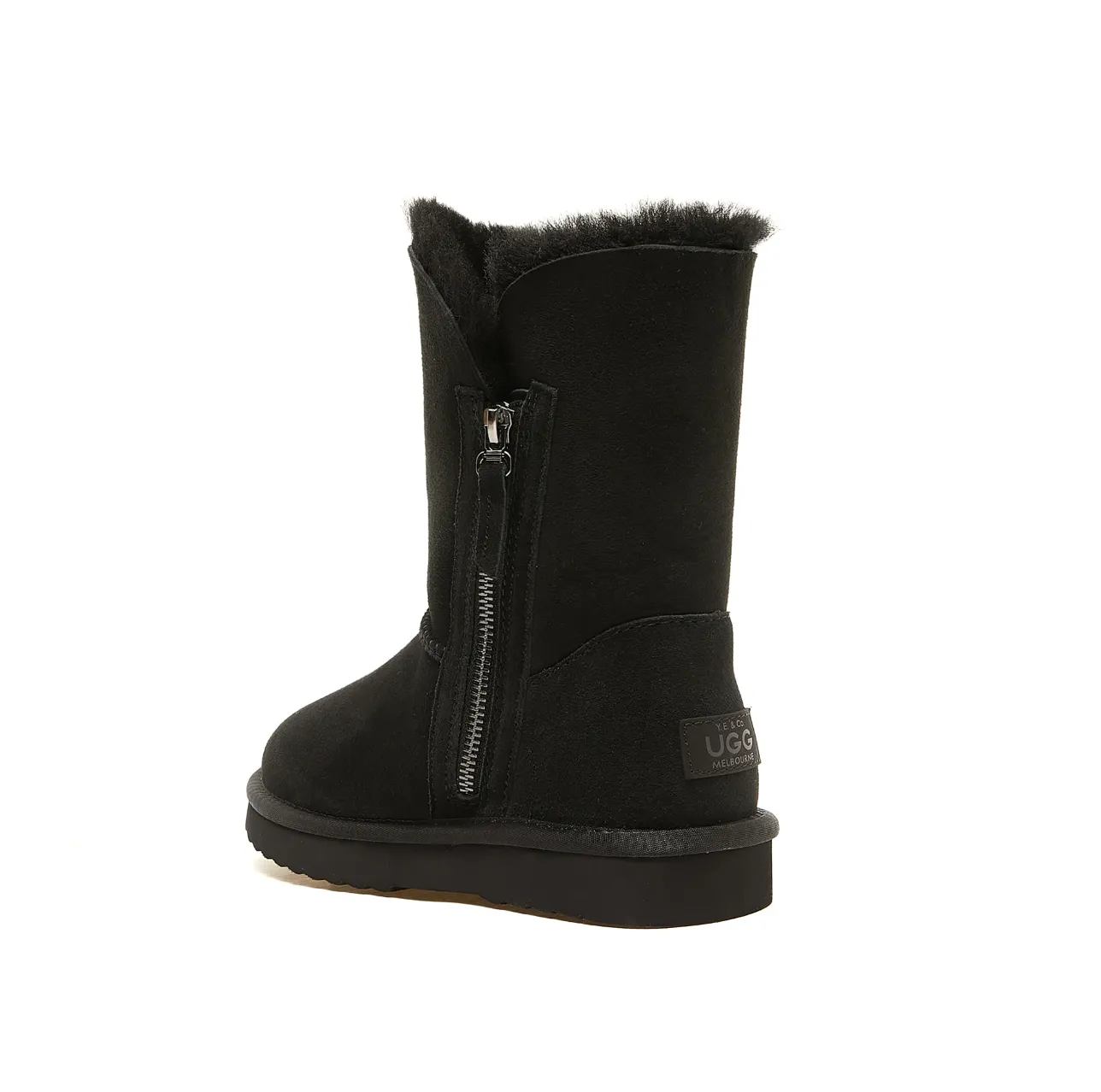 JAMIE - WOMEN'S CLASSIC SIDE ZIP UGG BOOT - BLACK