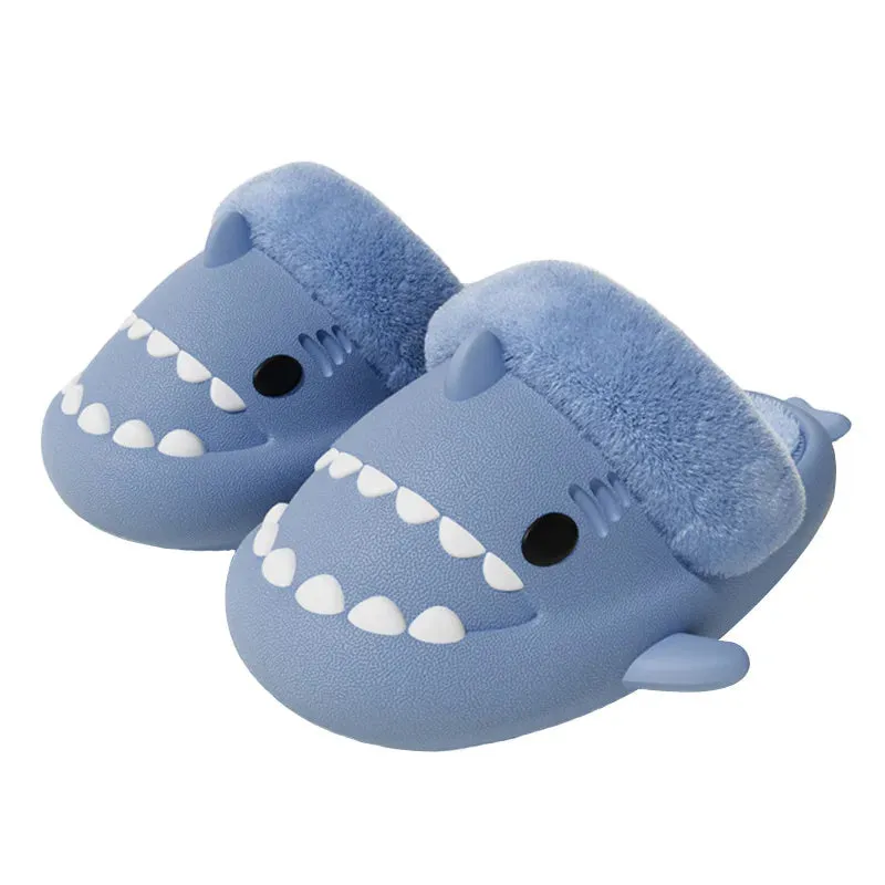 Lady Glams Comwarm’s Shark Plush Slippers - Your Cozy Companion for Stylish Winter Comfort