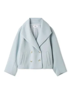 Modern Boxy Fit Cropped Coat