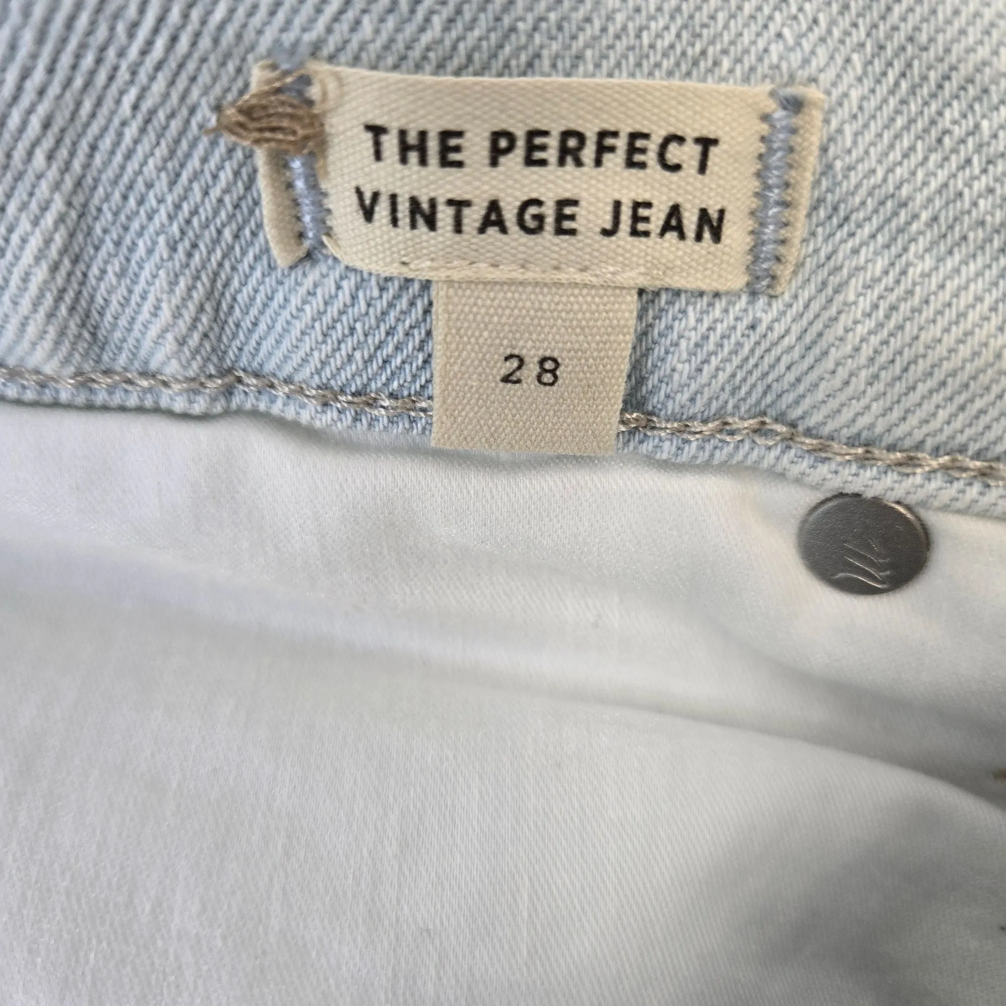NWT Madewell High Rise The Perfect Vintage Jeans in Indigo Size 28
