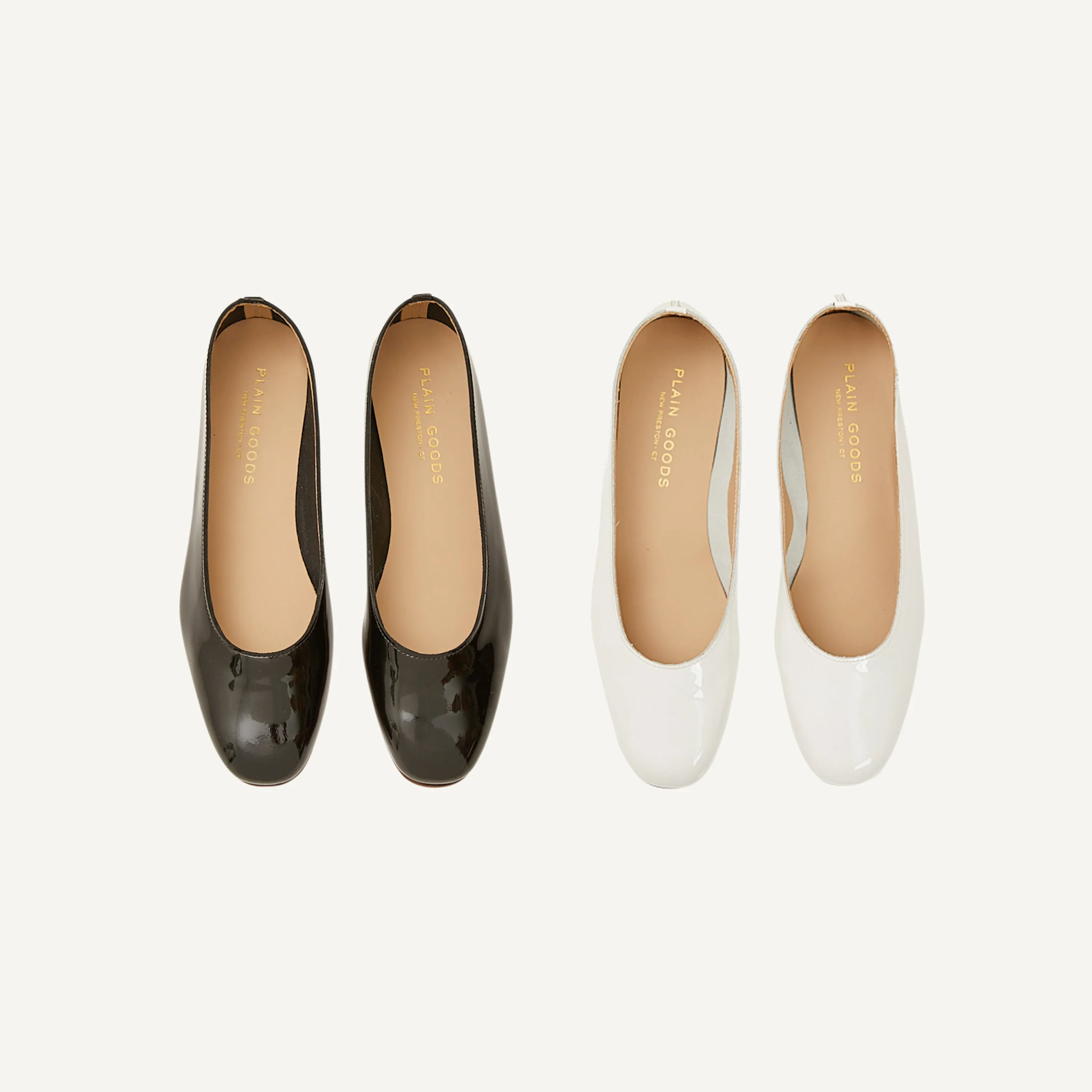 PLAIN GOODS PATENT PERFETTA FLATS