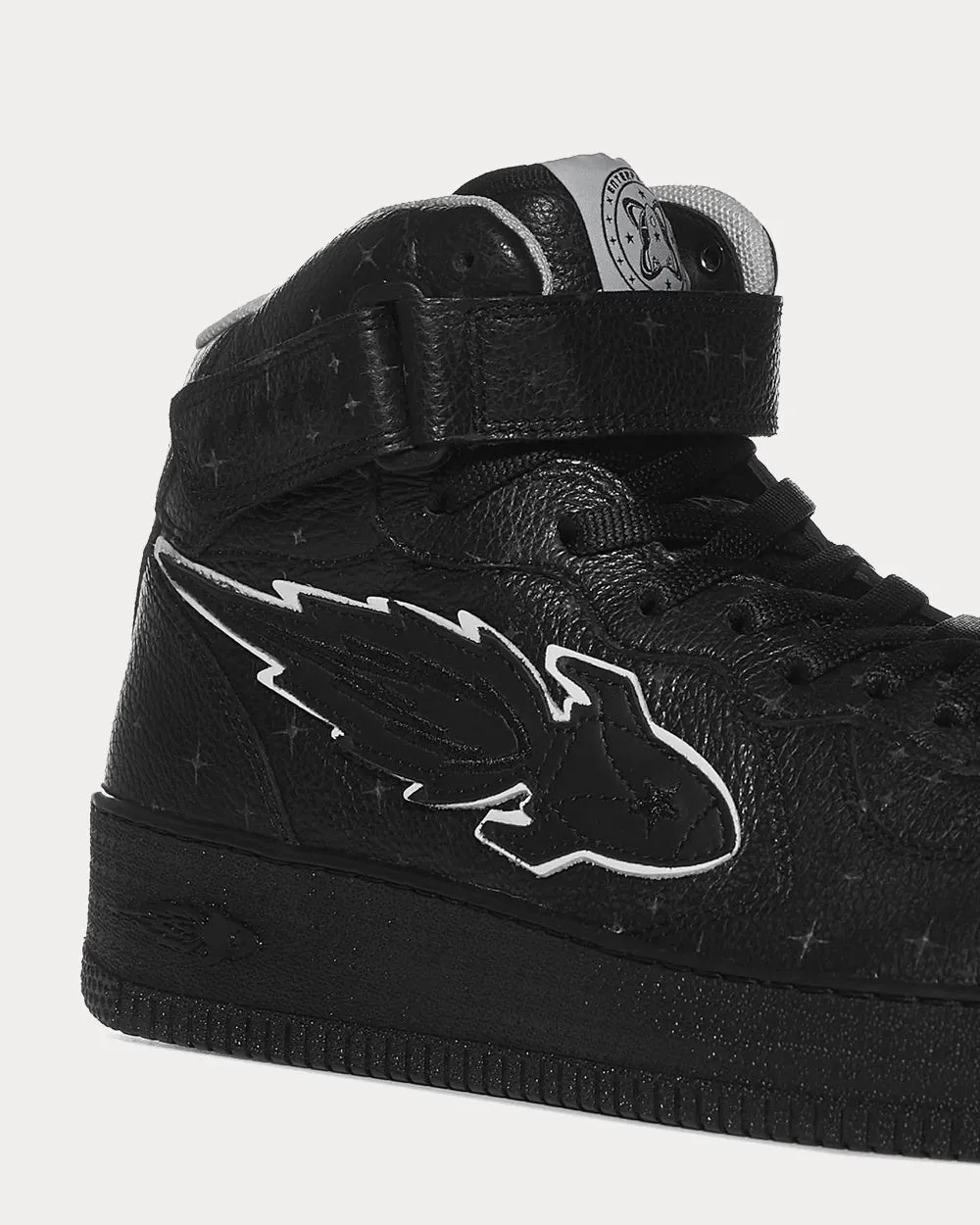 Rocket Mid Black High Top Sneakers