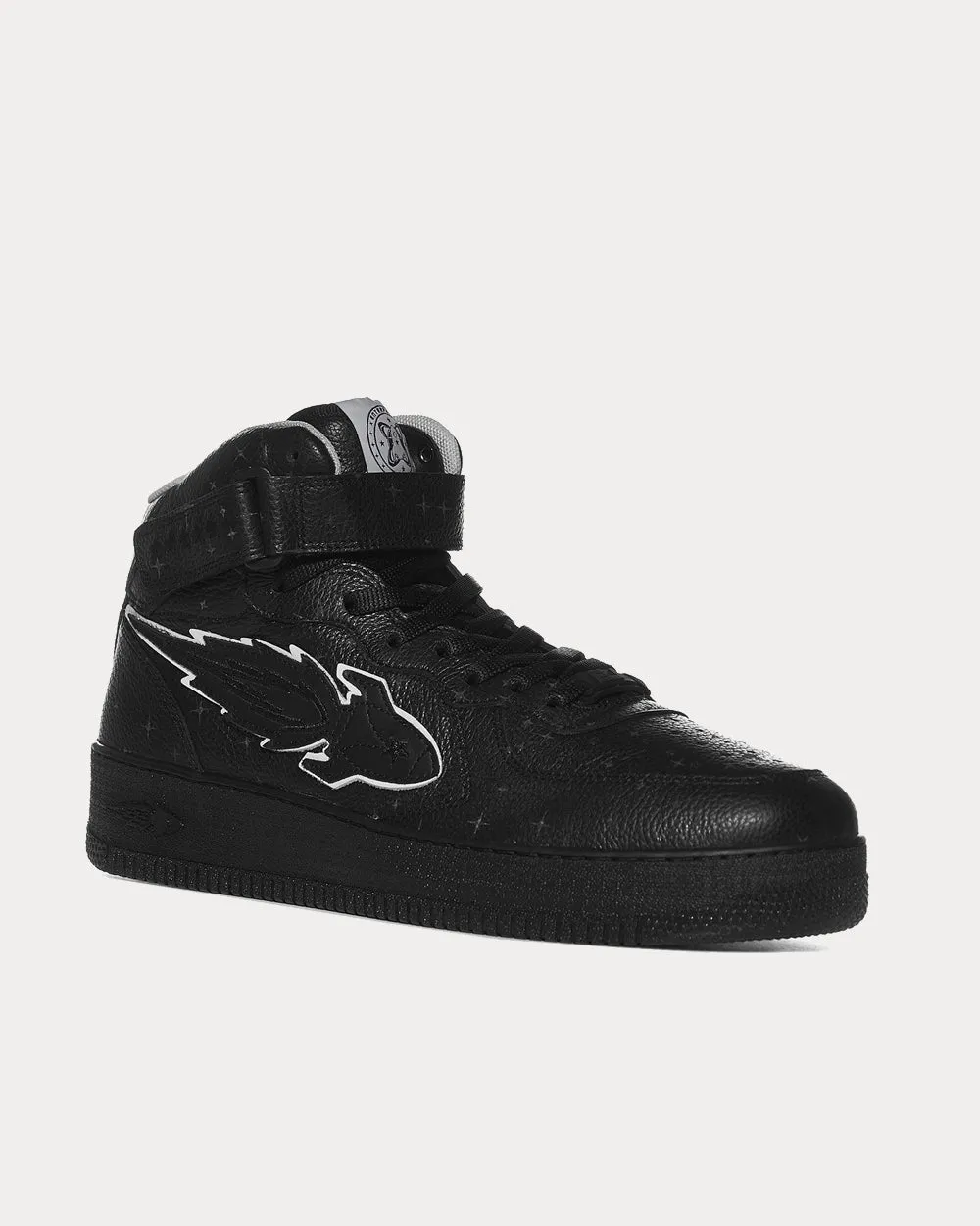 Rocket Mid Black High Top Sneakers
