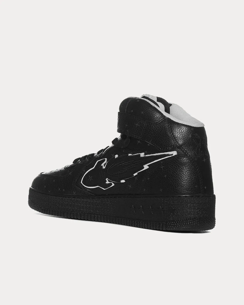 Rocket Mid Black High Top Sneakers