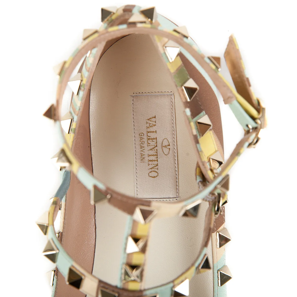 Rockstud Caged Flats Multi Color