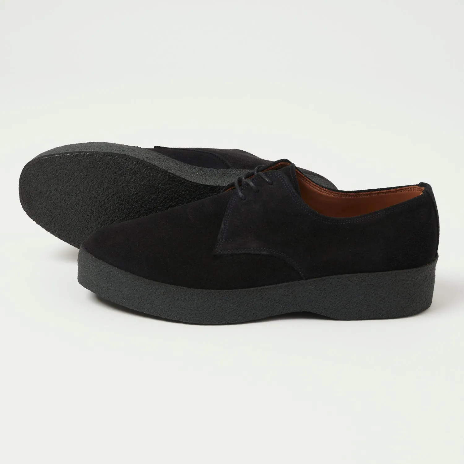Sanders Japan Collection Brit Shoe - Black Suede