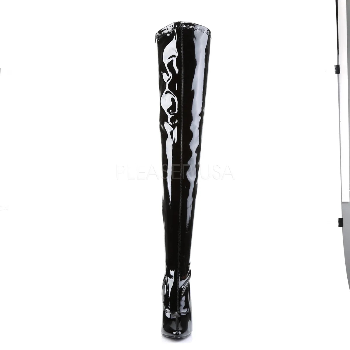 Shiny Domina Thigh High Boots